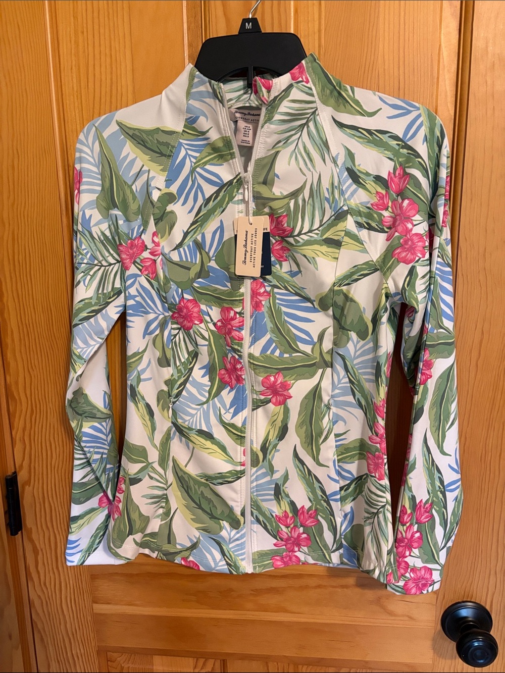 Tommy Bahama Everyday Active Full Zip Floral Tropical Track Jacket Women S NWT